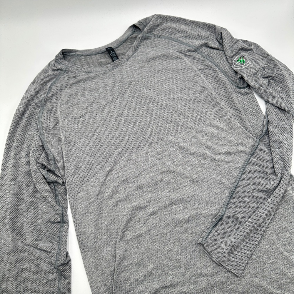 Lululemon Metal Vent Tech Lon Sleeve Shirt Mens L Grey Excellent  Active Gym Run